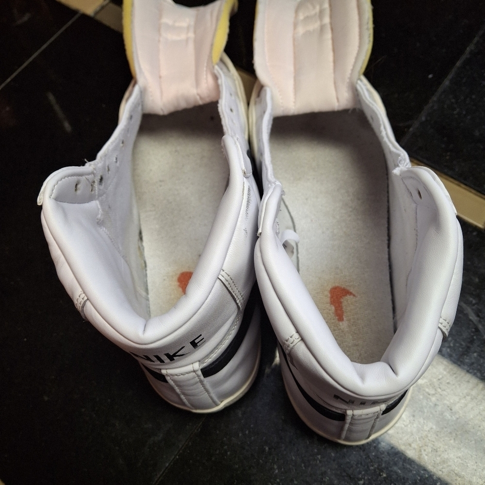 Nike Blazer Mid '77 High-Top Leather Suede White Lace Up Sneakers Women Size 8.5 - Picture 15 of 16